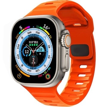 Pasek Tech-Protect Iconband Line do Apple Watch 49/45/44/42 mm, pomarańczowy