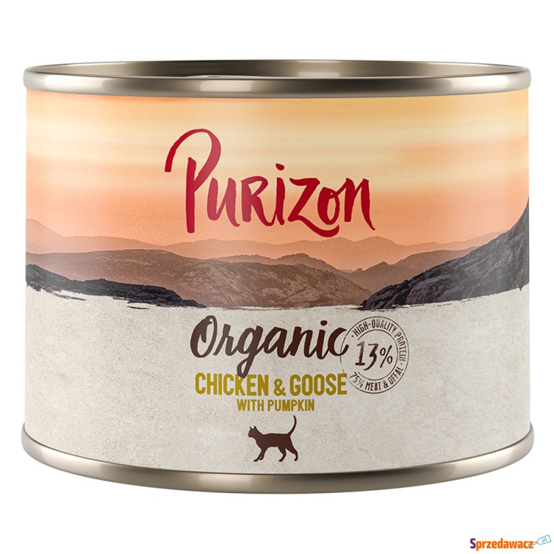 Purizon Organic, 6 x 200 g - Kurczak i gęś z dynią - Karmy dla kotów - Leszno