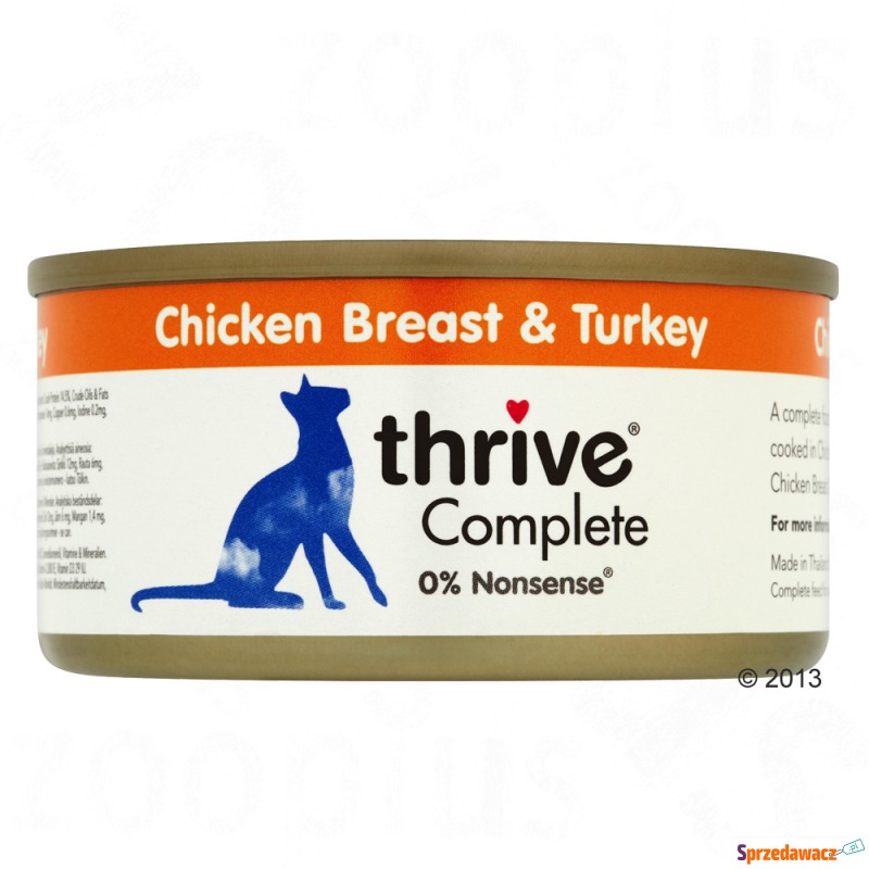 Thrive Complete, 6 x 75 g - Pierś z kurczaka i... - Karmy dla kotów - Lębork