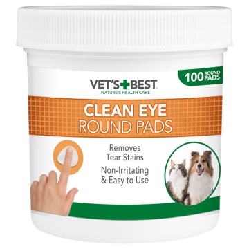Vet's Best® Clean, płatki pod oczy dla psów i kotów - 100 płatków