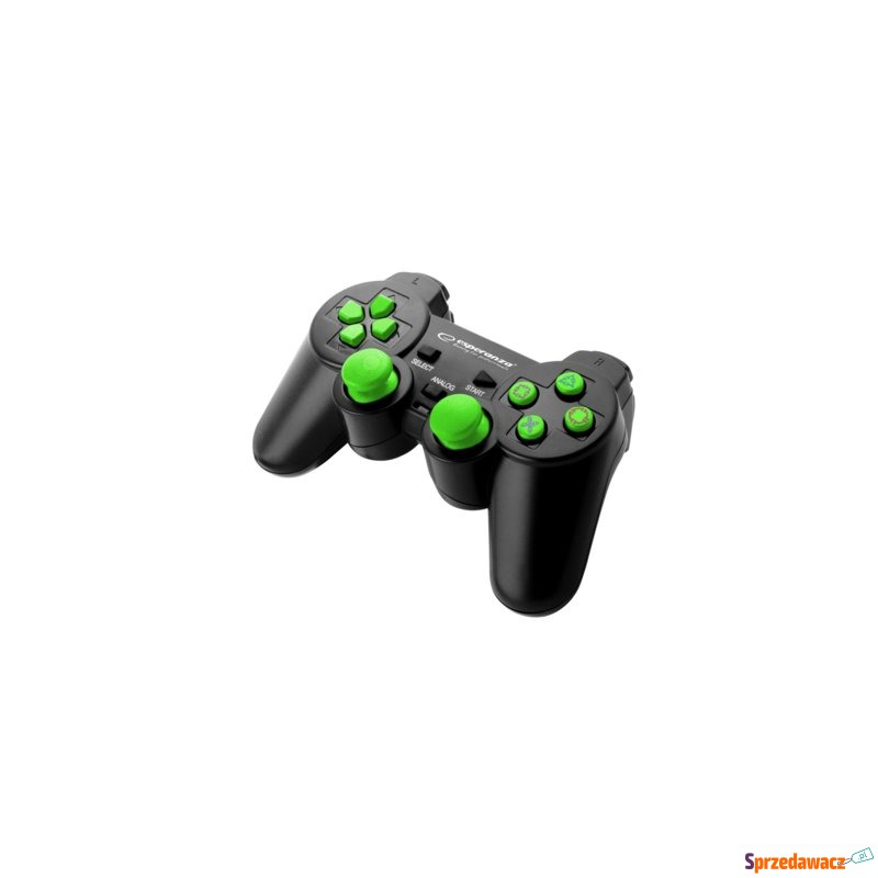 Gamepad PS3/PC USB Esperanza "Trooper" czarno-zielony - Joysticki - Radom