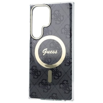 Etui Guess Hardcase 4G MagSafe do Galaxy S23 Ultra, czarne