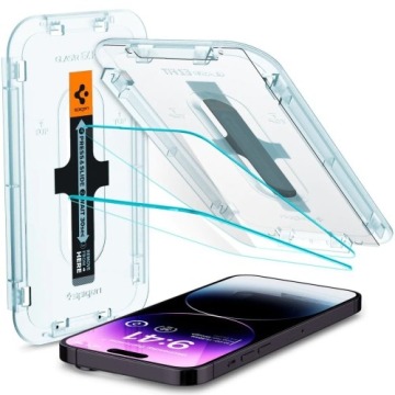 Szkło do etui + Aplikator Spigen Glas.tr EZ Fit 2-Pack do iPhone 14 Pro