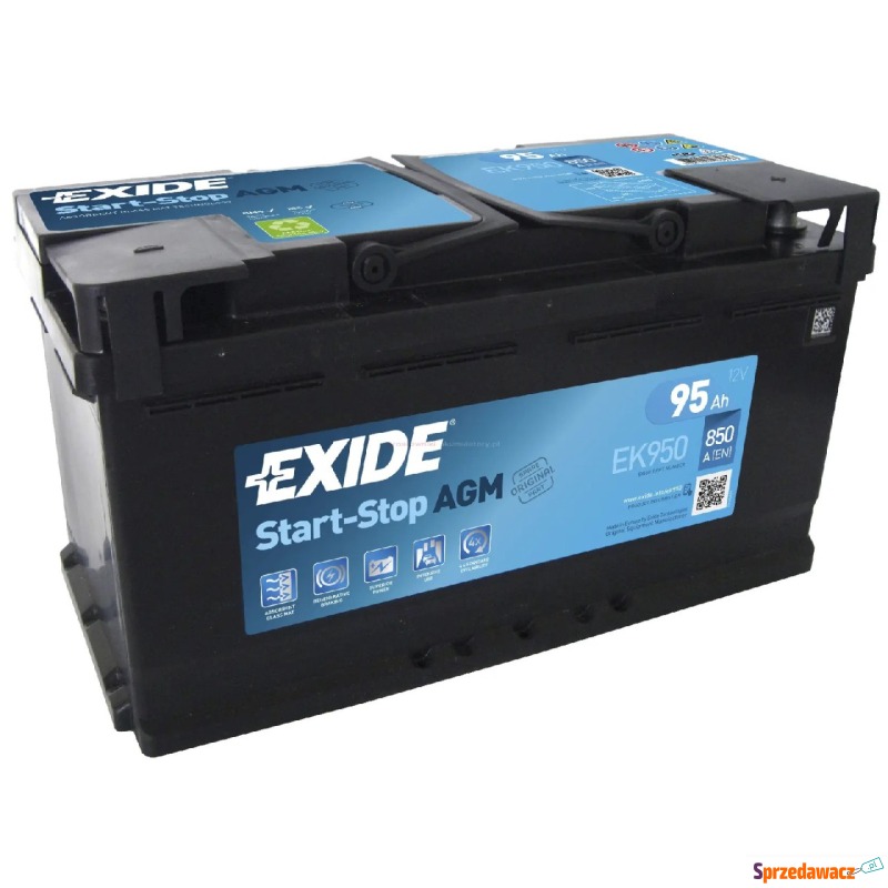 Akumulator ExideAGM Start&Stop 95Ah 850A - Akumulatory - Otwock