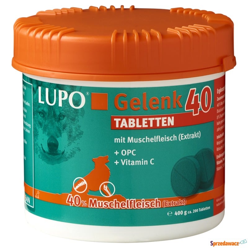 LUPO Gelenk 40 tabletki wzmacniające stawy - 400... - Akcesoria dla psów - Ełk