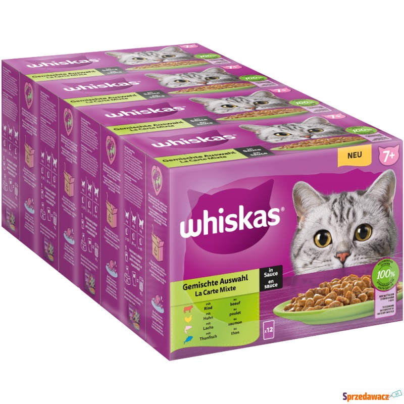 Megapakiet Whiskas Senior, saszetki, 48 x 85 g... - Karmy dla kotów - Bielany Wrocławskie