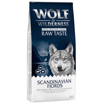 Wolf of Wilderness „Scandinavian Fjords”, renifer, kurczak i łosoś - 2 x 12 kg