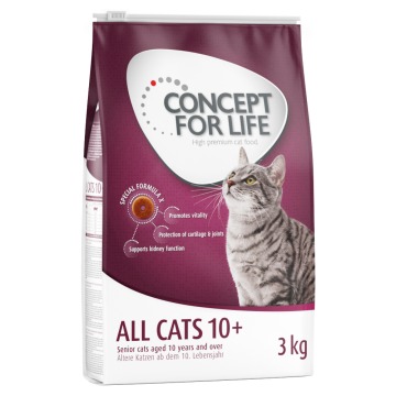 Concept for Life All Cats 10+ ulepszona receptura! - 3 x 3 kg