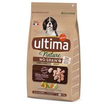 Ultima Nature No Grain Mini Adult, indyk - 1,1 kg