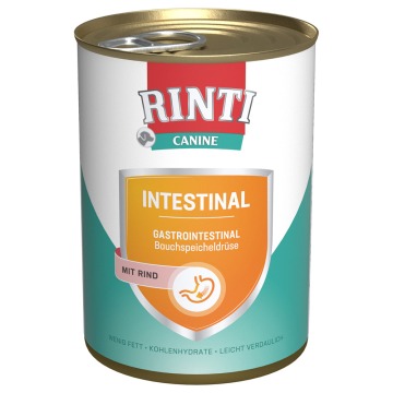 RINTI Canine Intestinal z wołowiną, 400 g - 24 x 400 g