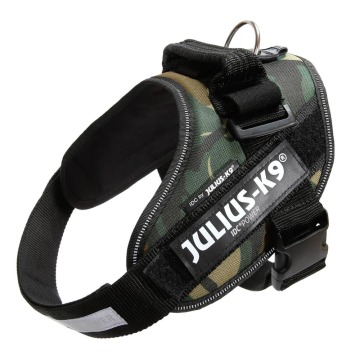 JULIUS-K9 IDC® Power Camouflage, szelki dla psa - Rozm. 0: Obwód w klatce piersiowej 58 - 76 cm