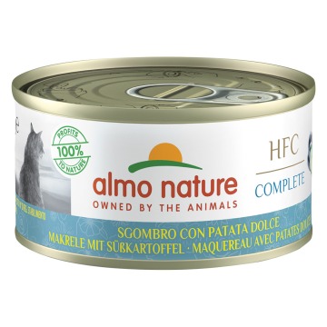 Almo Nature HFC Complete, 6 x 70 g - Makrela ze słodkimi ziemniakami