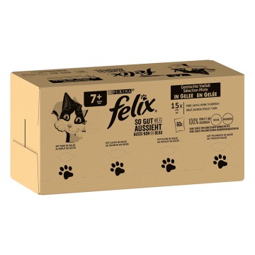 Pakiet Felix Fantastic w galarecie, So gut wie es aussieht, 120 x 85 g - Senior
