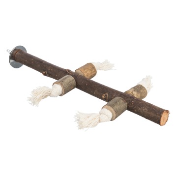Trixie naturalna grzęda ze sznurkami do zabawy - Długość: 25 cm