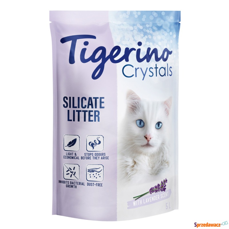 Tigerino Crystals, żwirek dla kota - zapach l... - Żwirki do kuwety - Kielce