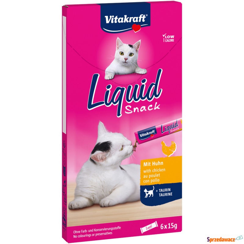 Vitakraft Cat Liquid Snack pasta z kurczakiem... - Przysmaki dla kotów - Łódź