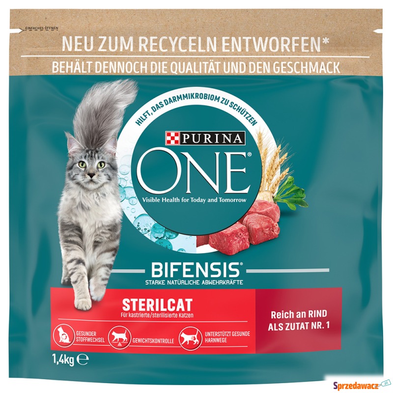 PURINA ONE SterilCat, wołowina - 1,4 kg - Karmy dla kotów - Gołków