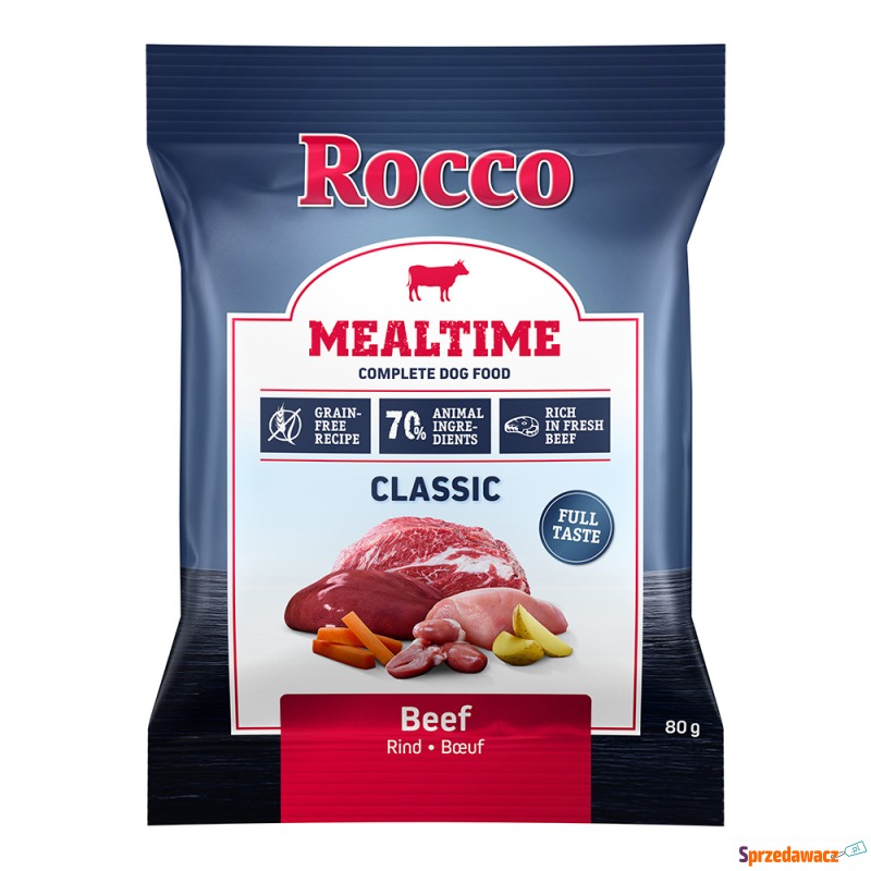 Rocco Mealtime, wołowina - 80 g - Karmy dla psów - Wrocław