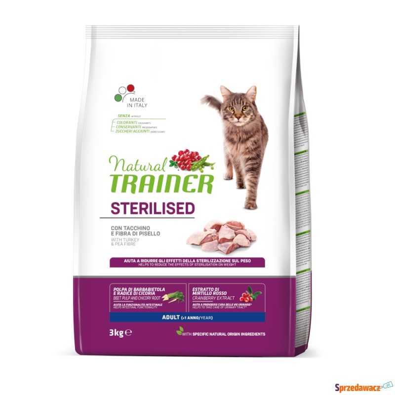 Natural Trainer Sterilised, białe mięso - 3 kg - Karmy dla kotów - Kędzierzyn-Koźle
