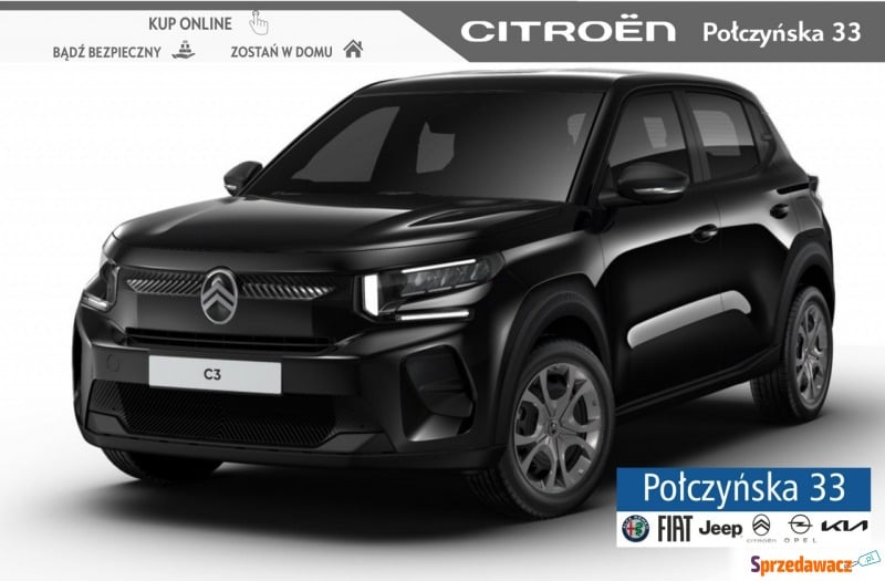 Citroen C3  Hatchback 2024,  1.2 benzyna - Na sprzedaż za 74 100 zł - Warszawa