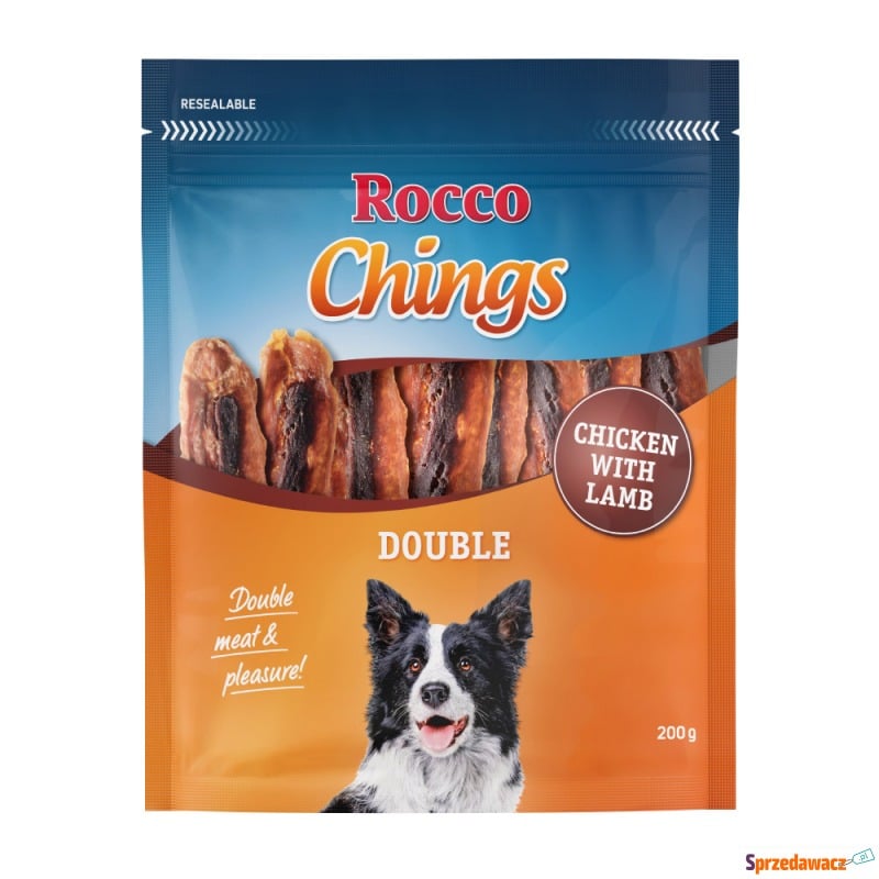 Korzystny pakiet Rocco Chings Double mięsne paski... - Przysmaki dla psów - Ostrołęka