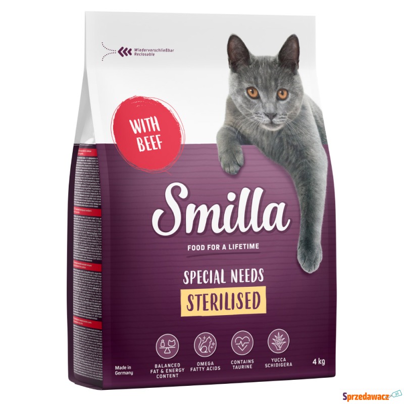 Smilla Adult Sterilised, z wołowiną - 4 kg - Karmy dla kotów - Gdynia