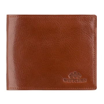 Wittchen - Męski portfel ze skóry z rozkładanym panelem
