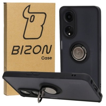 Etui Bizon Case Hybrid Ring do Oppo A98 5G, czarne