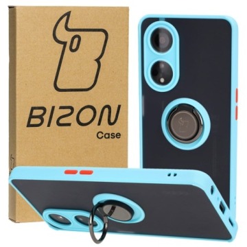 Etui Bizon Case Hybrid Ring do Oppo A98 5G, błękitne