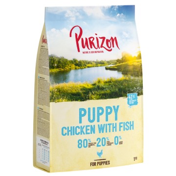 Purizon Puppy, kurczak i ryba, bez zbóż - 4 x 1 kg