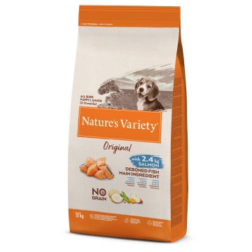 Nature's Variety Original No Grain Junior, łosoś - 2 x 12 kg