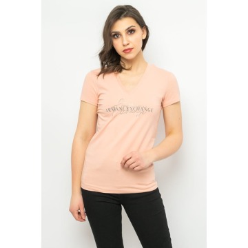 
T-shirt damski Armani Exchange 3RYTBR YJDTZ różowy
