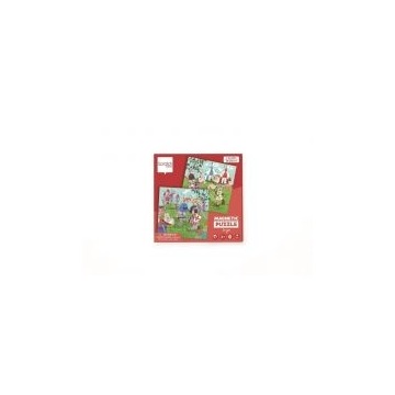  Puzzle magnetyczne 20x2 + książka Rycerze Scratch