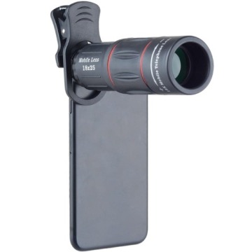 Obiektyw teleskopowy / mobilny teleobiektyw Apexel do smartfona 18X + statyw