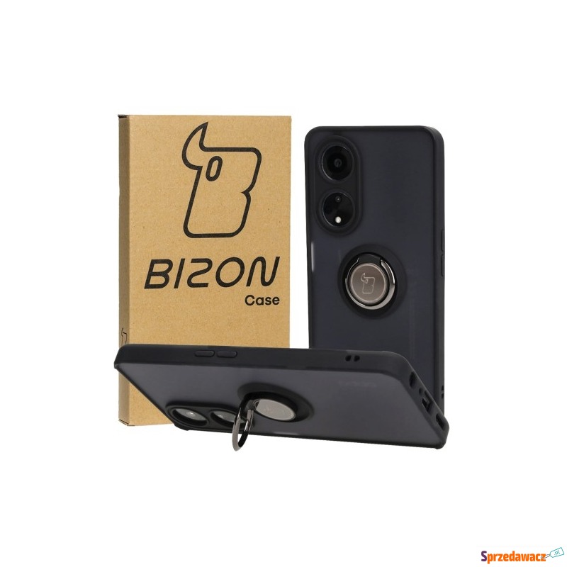 Etui Bizon Case Hybrid Ring do Oppo A98 5G, czarne - Etui na telefon - Wrocław