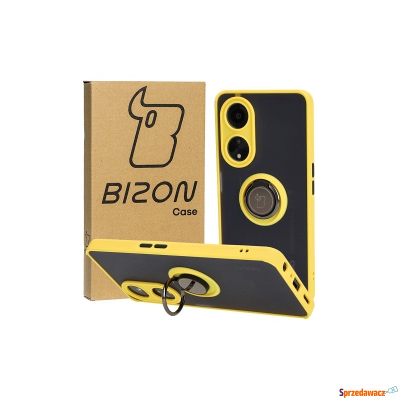Etui Bizon Case Hybrid Ring do Oppo A98 5G, żółte - Etui na telefon - Inowrocław
