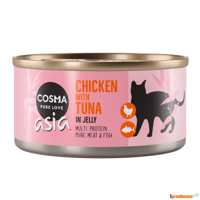 Megapakiet Cosma Asia, 24 x 170 g - Kurczak z... - Karmy dla kotów - Gliwice