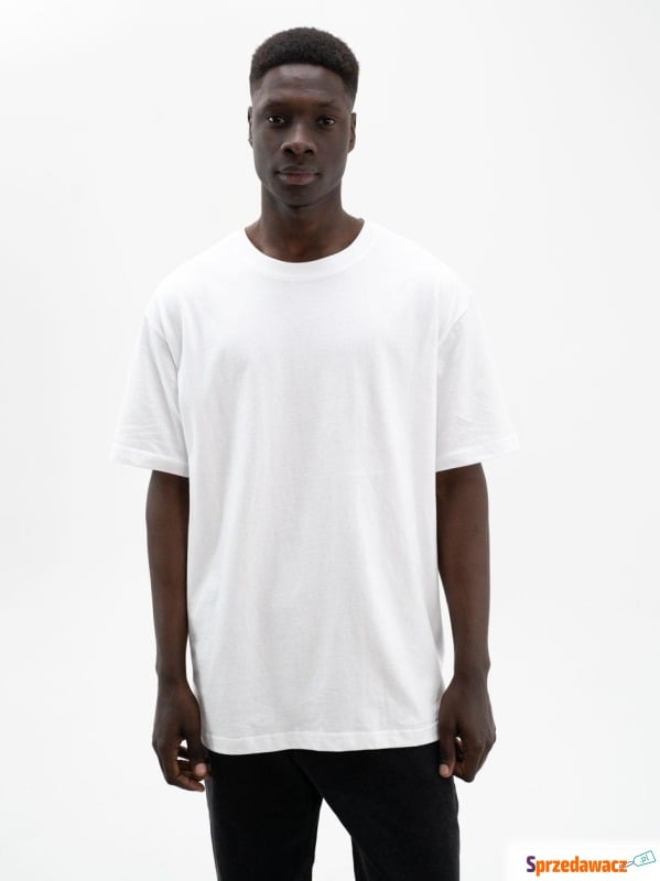 T-Shirt Oversize Męski Biały UrbanCity No Logo - Bluzki, koszulki - Ełk