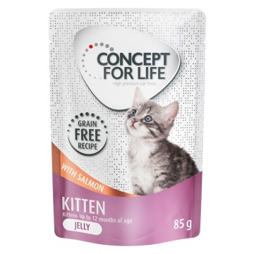 Concept for Life Kitten w galarecie, łosoś - bez zbóż - 12 x 85 g