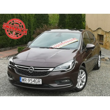 Opel Astra - 1.4T 140KM, 2016r, Tylko 124tyś km, Navi, Ledy, Kamera, Z Niemiec