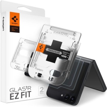 Szkło do etui + Aplikator Spigen Glas.tr EZ Fit 2-Pack do Galaxy Z Flip5, przezroczyste