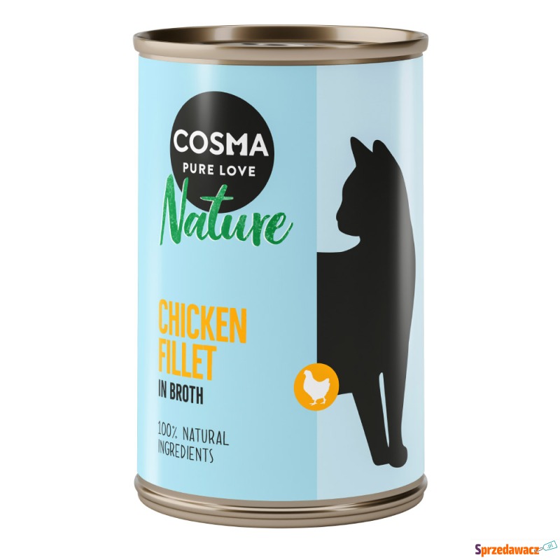 Cosma Nature, 6 x 140 g - Filet z kurczaka - Karmy dla kotów - Jawor