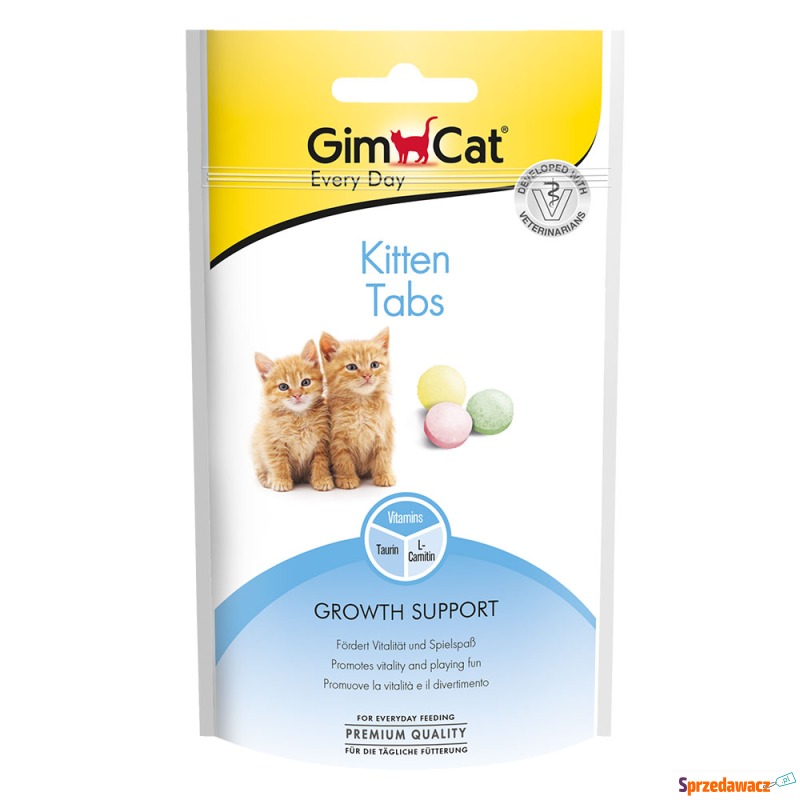 GimCat Kitten Tabs dla kociąt - 40 g - Przysmaki dla kotów - Brzeg