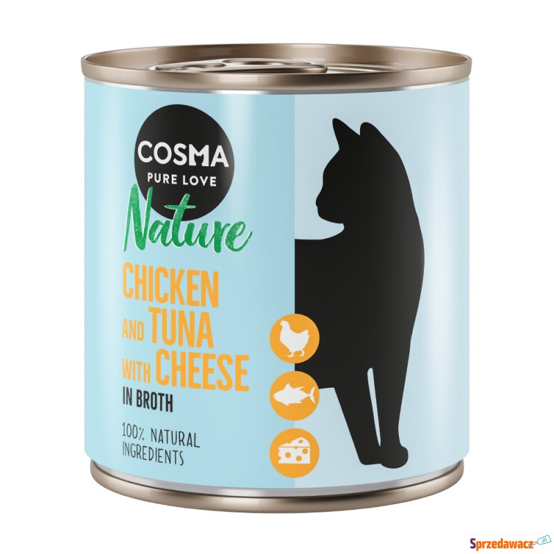 Pakiet Cosma Nature, 12 x 280 g - Kurczak i t... - Karmy dla kotów - Radom