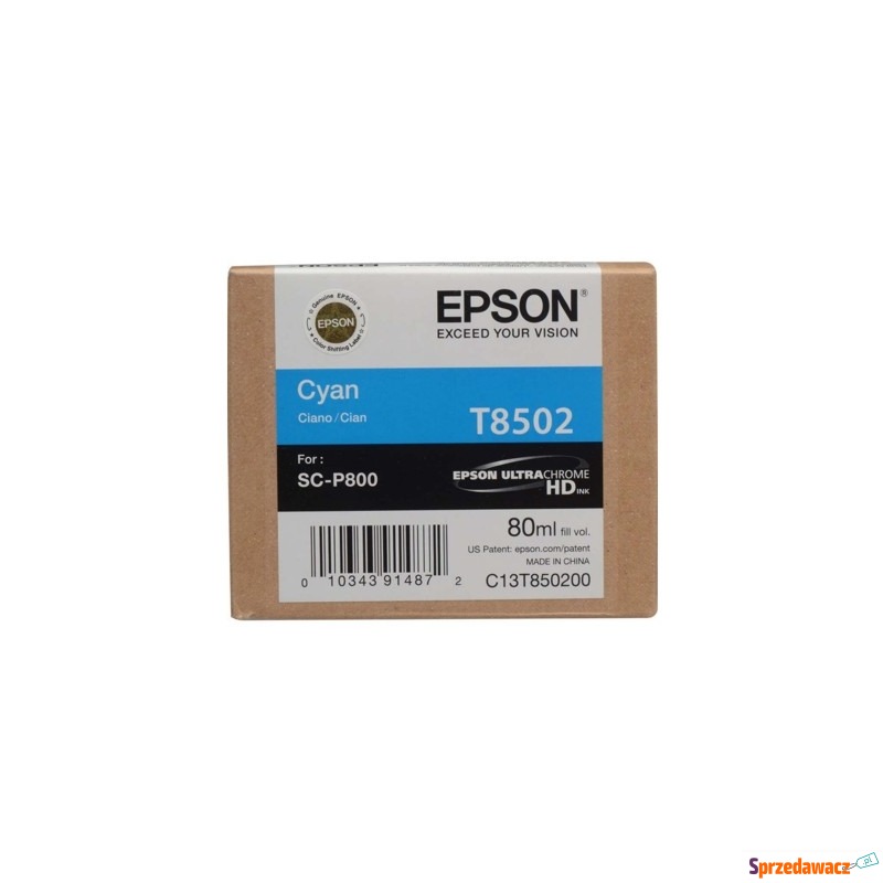 Tusz Oryginalny Epson T8502 (C13T850200) (Błę... - Tusze, tonery - Toruń