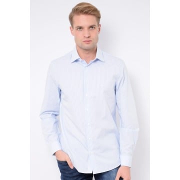 
Koszula męska Calvin Klein K10K103189 błękitno-biała w paseczki
