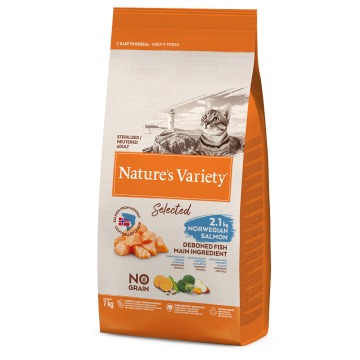 Nature's Variety Selected Sterilised, łosoś norweski - 2 x 7 kg