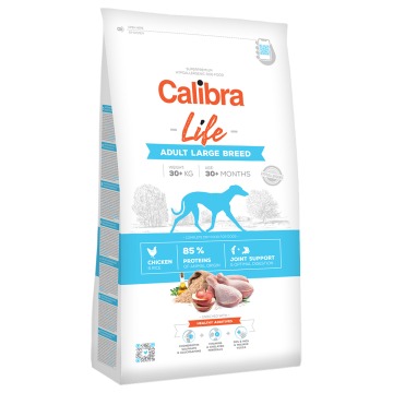 Calibra Dog Life Adult Kurczak dla psów dużych ras - wygodne opakowanie 2 x 12 kg