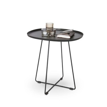 Metalowy stolik kawowy Tina, 50 x 42 x 51 cm, czarny 