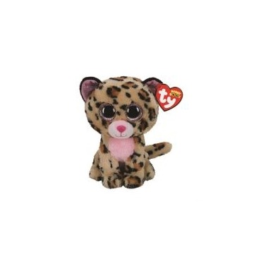  Beanie Boos Livvie - różowy leopard 24 cm Ty